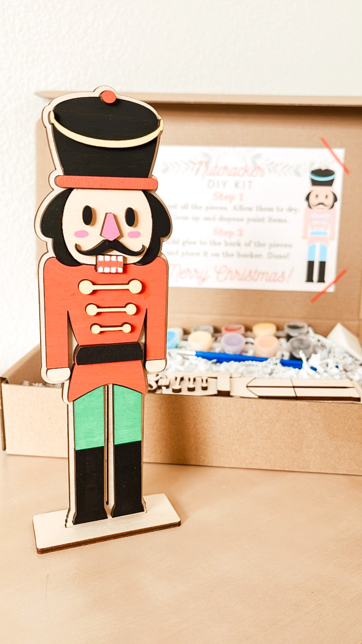 Nutcracker Wooden DIY Paint Kit