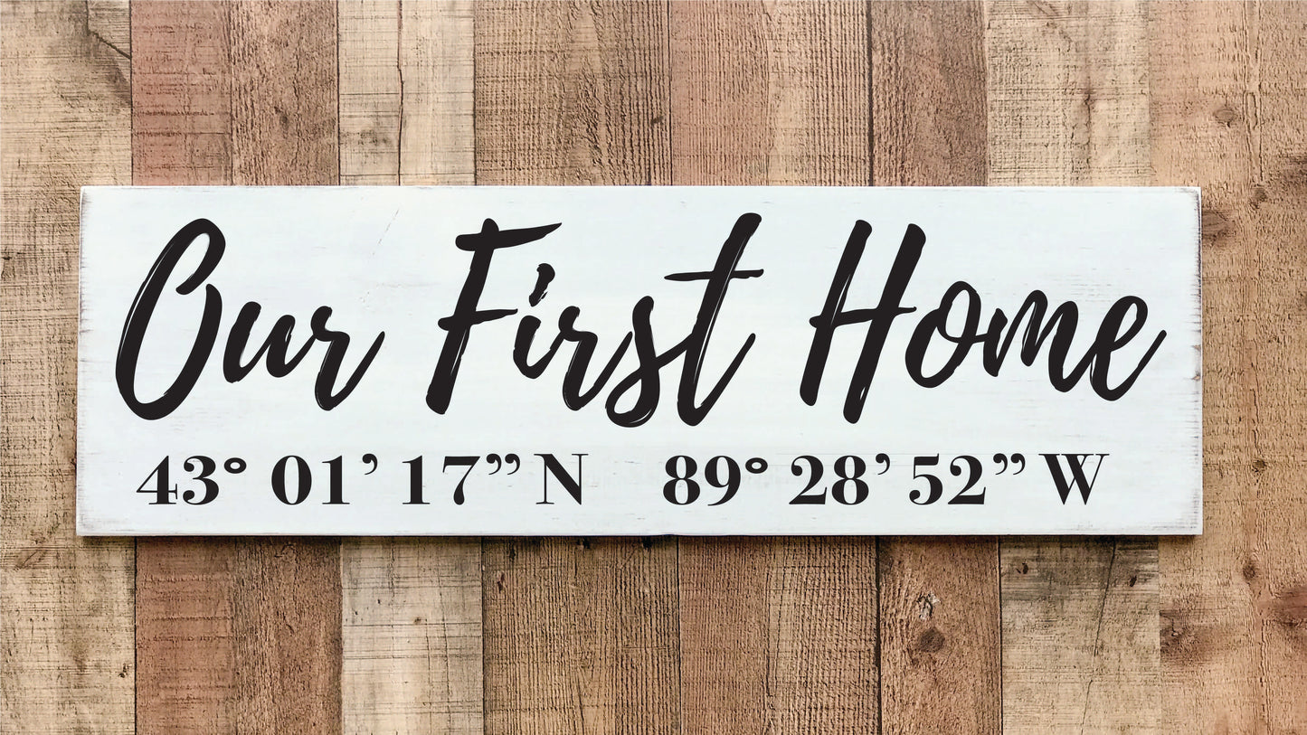 Our First Home - Coordinates