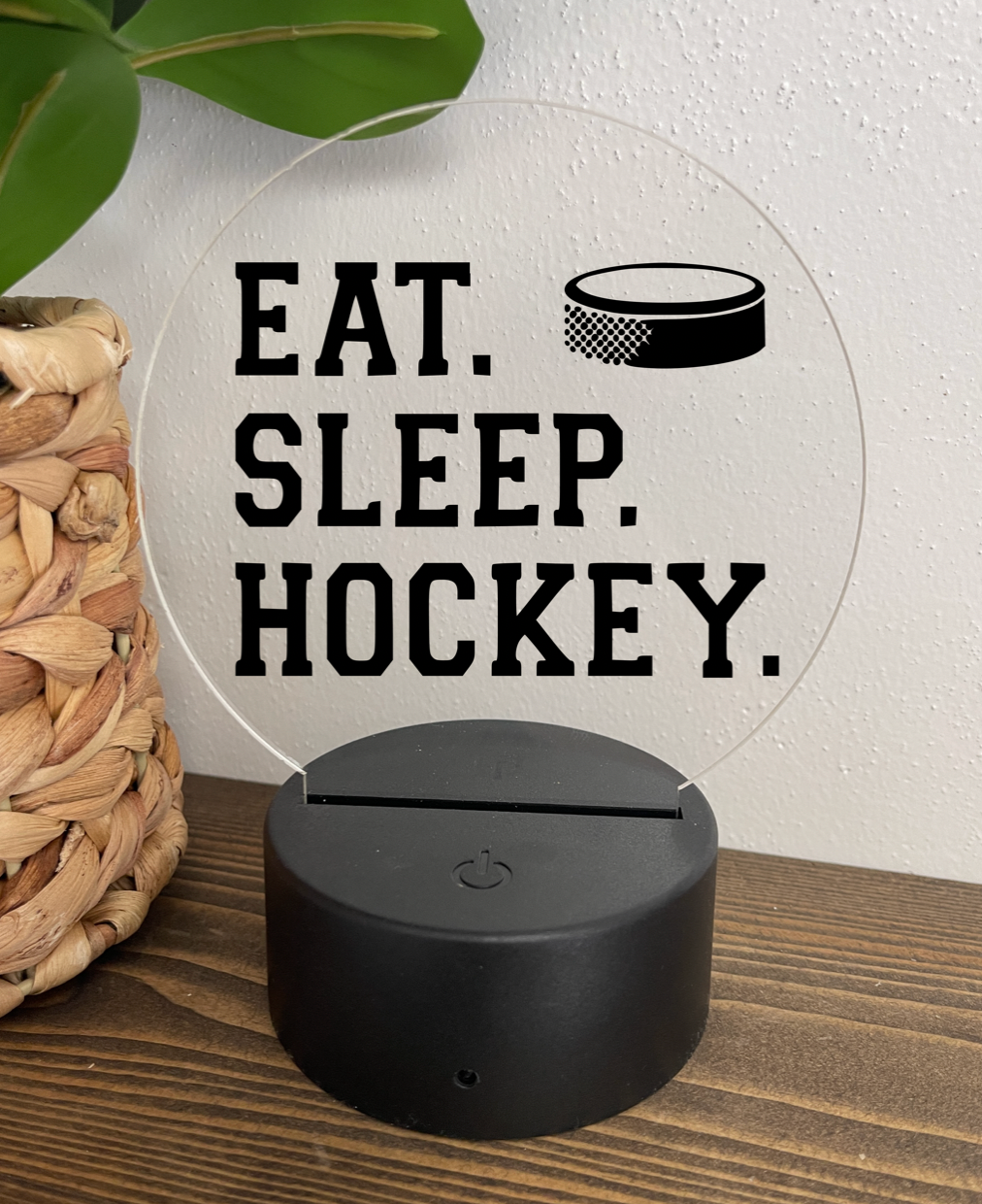 Eat Sleep Hockey Night Light