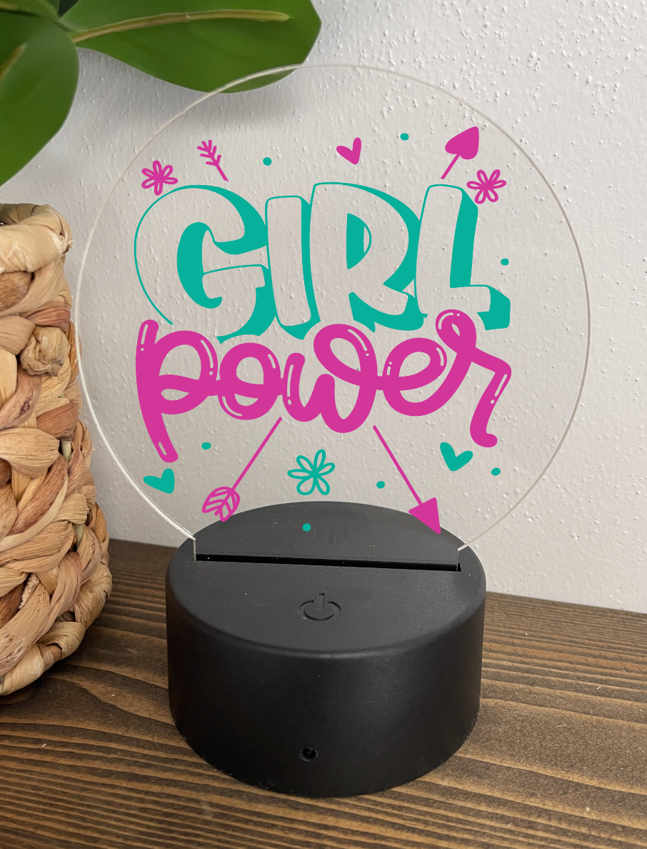 Girl Power Night Light