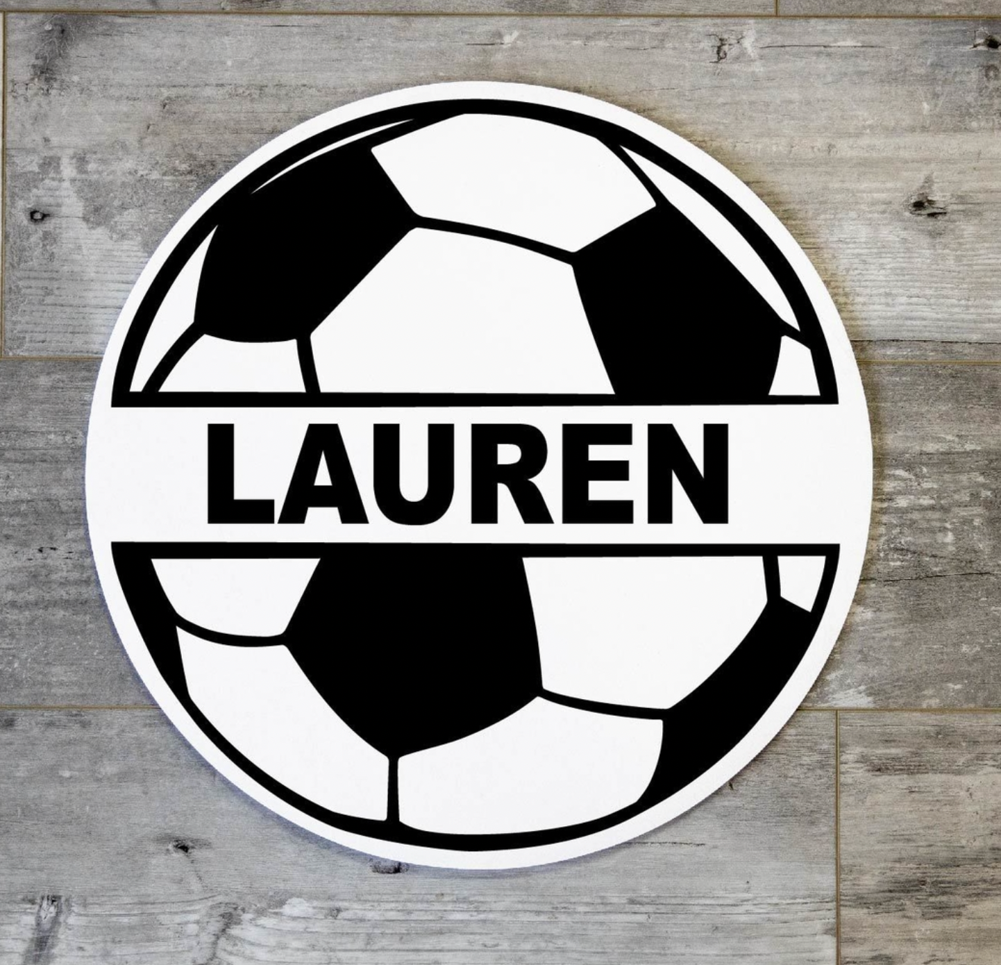 Soccer Ball Name Round with Name