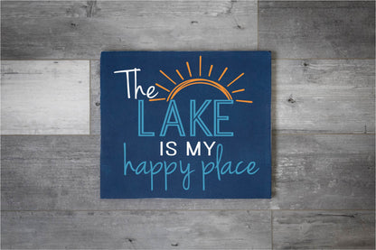 The Lake is My Happy Place (14x16)